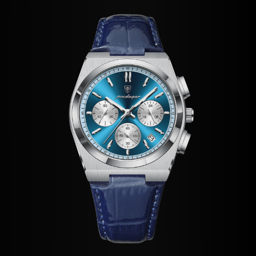 The Hudson Maverick - Poedagar Leather Chronograph