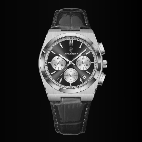 The Hudson Maverick - Poedagar Leather Chronograph