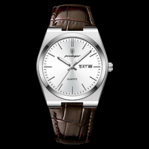 The Hudson Diplomat" - Poedagar Leather Day-Date