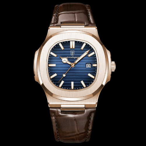 The Hudson Regatta" - Poedagar Nautical Leather Watch